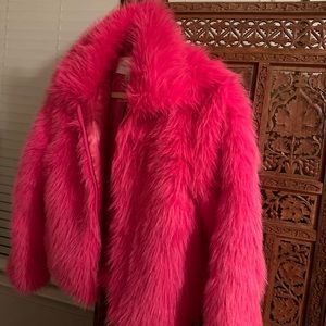 Pink Fur Coat